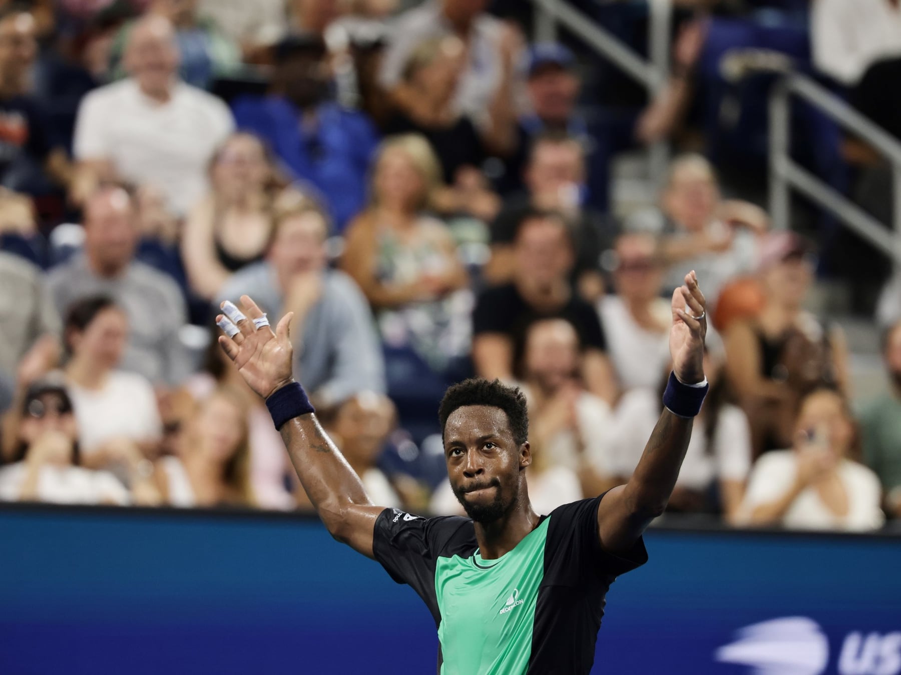 El showman se va: Monfils bajó la persiana en Nueva York y dejó la cancha con un gracias a flor de piel