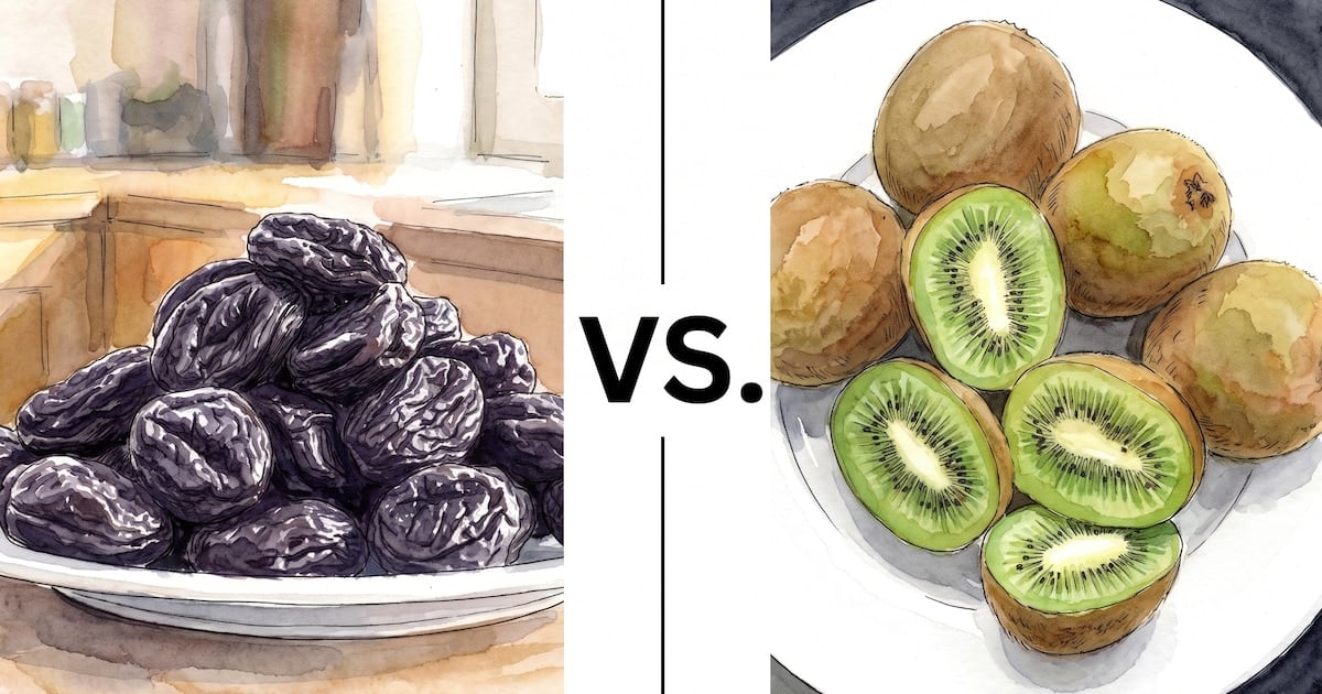 Dos frutas y una misma pelea: la pulseada del kiwi y la ciruela pasa contra el estreñimiento, según la ciencia