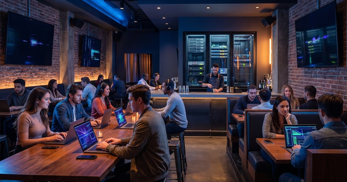 Te sentás, pedís un café y trabajás con inteligencia artificial: así funcionan los bares con IA