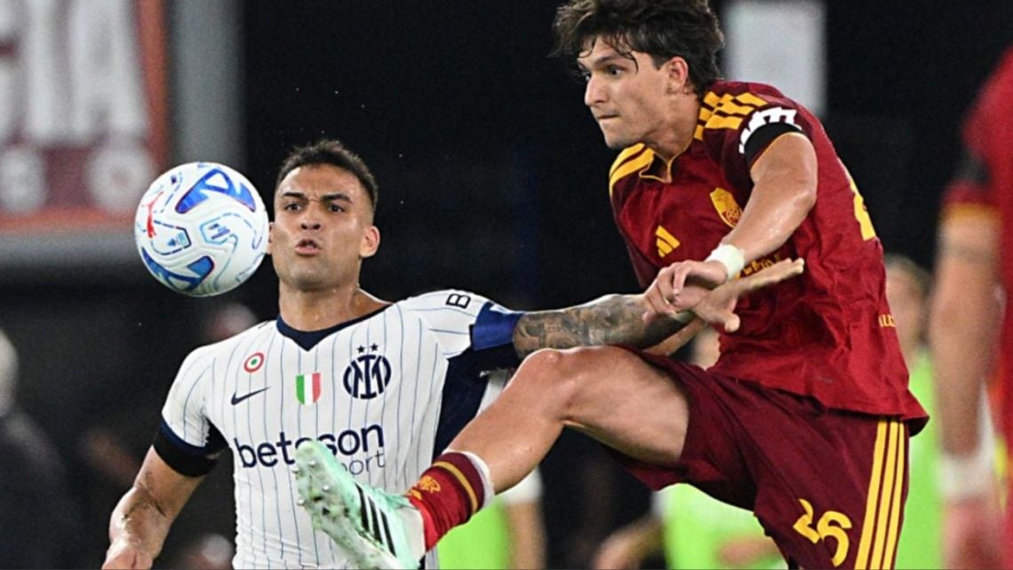 Lautaro se despachó dos goles contra Roma y ahora toca Ezeiza