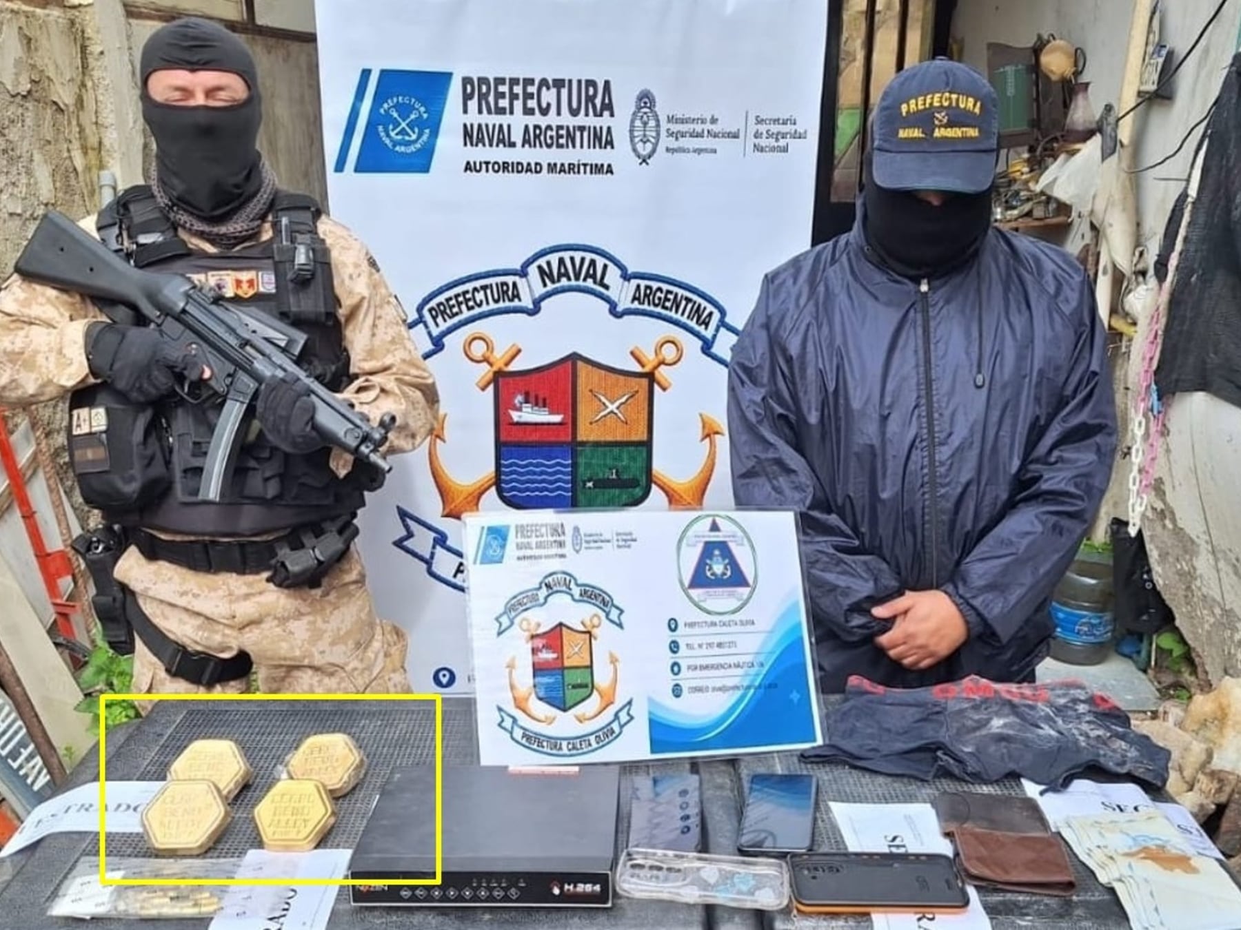 Caleta Olivia: las piezas que parecían lingotes de oro eran una aleación usada en radioterapia