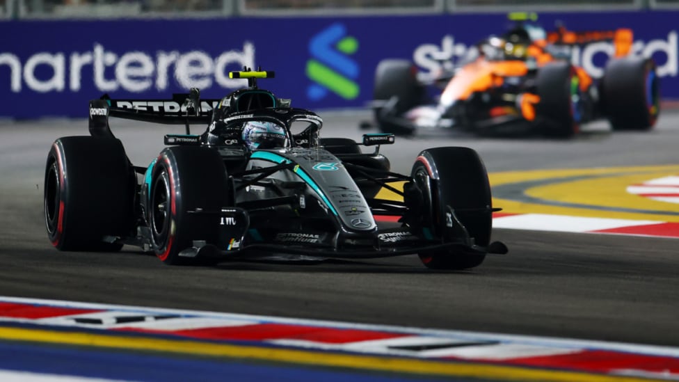 Mercedes mete quinta y larga con todo en Austin: Russell y Antonelli, con el paquete nuevo